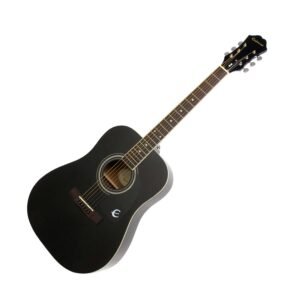 EPIPHONE DR 100 ACOUSTIC GUITAR EBONY 01 EPIPHONE DR 100 ACOUSTIC GUITAR EBONY 01