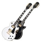 EPIPHONE LES PAUL CUSTOM GUITAR ALPINE WHITE AND EBONY