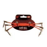 ERNIE BALL 6IN FLAT RIBBON PATCH CABLE RED 3 PACK 01