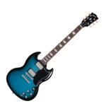 GIBSON SG STANDARD 61 STOP BAR PELHAM BLUE BURST 01