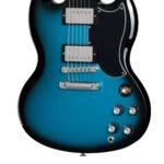 GIBSON SG STANDARD 61 STOP BAR PELHAM BLUE BURST 04