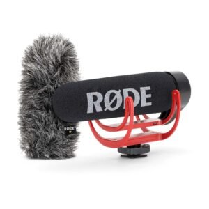 RODE VIDEOMIC GO ON MICROPHONE AND DEADCAT GO WINDSHIELD RODE VideoMic GO Microphone + DeadCat GO Windshield